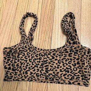 ARQ wide strap bra m medium leopard